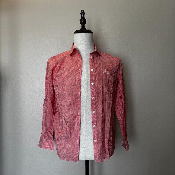 Burberry Women's Pink Striped Cotton Shirt – Size IT 38 (US 6/8) - Picture 1 of 15